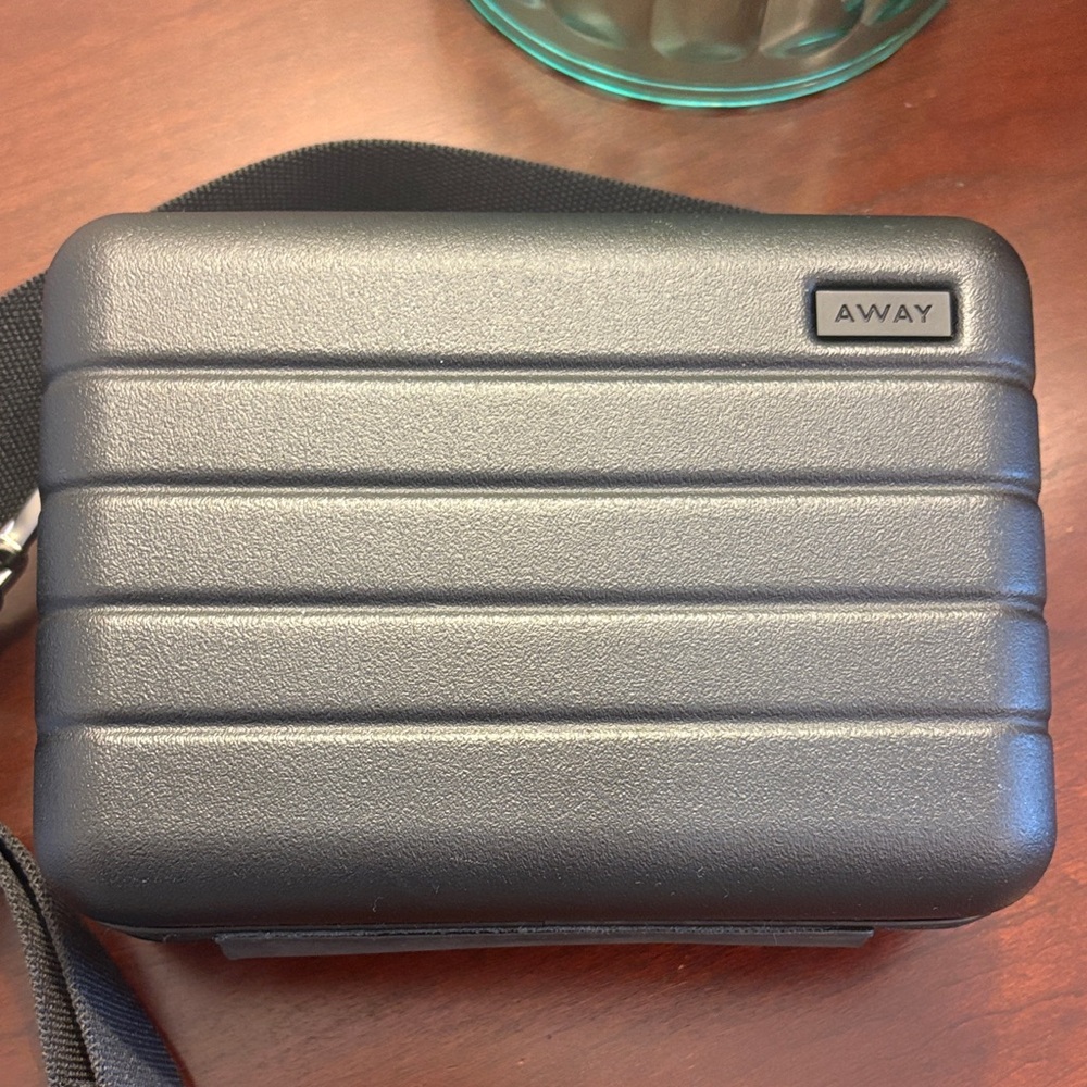 Away Black Hard Case Bag with Strap